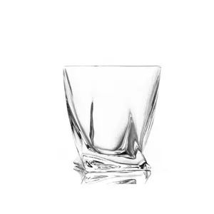 Vasos de Whisky Transparentes/Vaso de Whisky <span class=keywords><strong>Venero</strong></span> con Diseño Trenzado - Product Image 1