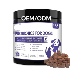 Friandises à Mâcher Molles Probiotiques pour Animaux de Compagnie Marque Blanche – Renforcent le Système Immunitaire et la Santé Digestive des Chats – Mélange d'Enzymes et Huile de Poisson - Product Image 1