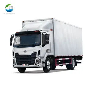 Dondurulmuş araba kutusu tipi altı tekerlekli küçük 5 ila 10 ton kargo düz monte vinç kamyon
