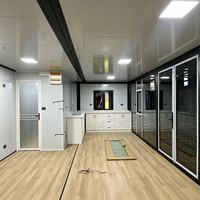 Maison préfabriquée 1 à 4 chambres, maison modulaire préfabriquée, petite maison temporaire, maison conteneur portable extensible de 20 pieds ou 40 pieds