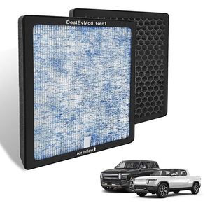 Filtre à air d'habitacle Scott 224x194x32mm HEPA charbon actif pour RIVIAN Automotive - Product Image 2