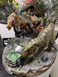 Modèle en résine Double <span class=keywords><strong>T</strong></span>-<span class=keywords><strong>Rex</strong></span> <span class=keywords><strong>Jurassic</strong></span> <span class=keywords><strong>Park</strong></span> <span class=keywords><strong>2</strong></span> Édition Deluxe à l'échelle 1/15, sur mesure, avec vidéo de présentation, cadeau - Product Image 1
