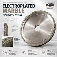 Kantenformung und Konturschnitzerei 14" 350mm Galvanisch Beschichtetes Diamant-Marmor-Profilrad für Marmor Granit Stein