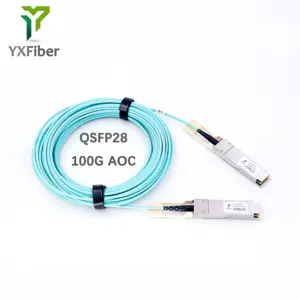 100g qsfp28 để qsfp 28 AOC 1m 2M 3M 5M 7M 10m 20m thu phát quang 850nm MMF 100gbase 100g AOC hoạt động cáp quang