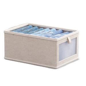 กล่องเก็บเสื้อผ้าแบบพับได้ รูปทรงสี่เหลี่ยมผืนผ้า ไม่มีฝาปิด ความจุขนาดใหญ่ สำหรับตู้เสื้อผ้า ลิ้นชักเก็บเสื้อผ้า ผลิตที่เจ้อเจียง - Product Image 3