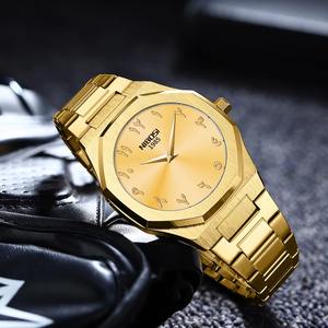 Drioshipping Wristwatch Manufacturers OEM Stainless Steel <b>Watches</b> Fashion Luxury Men Arabic Numbers Dial <b>Watch</b> - Product Image 3