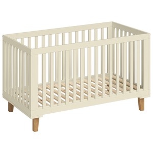 Lit bébé moderne et contemporain en MDF, réglable en hauteur sur 3 positions, avec pieds en bois massif, durable pour chambre à coucher - Vente en gros - Product Image 2