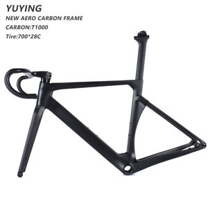 Manubrio UCI Interamente in Carbonio 380/400/420/440mm e Telaio Bici T47 per Adulti con Freno a Disco per Bicicletta da Corsa con Perno Passante - Product Image 2