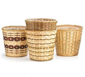 Cesta de Bambú Vietnamita para Almacenamiento con Revestimiento de Plástico, Cesta de Bambú para Flores - Product Image 4