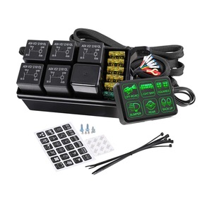 กล่องควบคุมสวิตช์ 6 ทาง JK 12V DC สำหรับไฟออฟโรด พร้อมแผงรีเลย์และฟิวส์ - Product Image 1