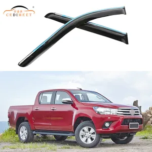 Pièces détachées automobiles Accessoires de camion Déflecteur de vent latéral universel Visière de porte Pare-pluie Visière de fenêtre pour Toyota Hilux Revo 2016-