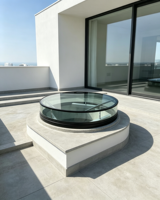 Ventana de Techo Circular de Vidrio Laminado con Certificación de Seguridad Estadounidense