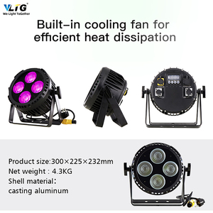 Đèn <span class=keywords><strong>Par</strong></span> Cob <span class=keywords><strong>Led</strong></span> Chống Nước Mini 512 W 4*50W Độ Sáng Cao Màu Trắng Dmx 180 Rgbw - Product Image 5