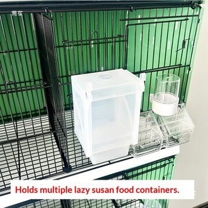 Jaula de Alambre Metálica Grande y Resistente Apilable para Cría - Bandejas Extraíbles para Canarios y Agapornis - Product Image 4