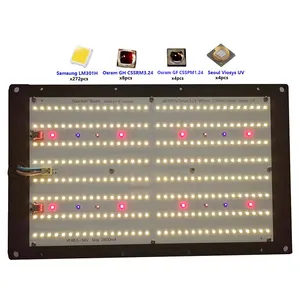 Customizable Led Grow Light Samsung LM301H 660nm UV IR With Logo Text Free