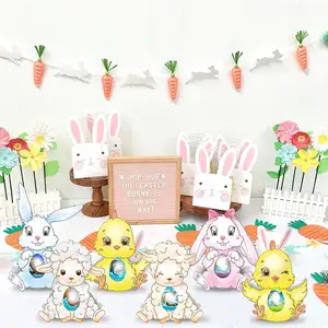 Wholesale High Quality Cake Packaging Box Candy Paper Box Bunny And Chick Candy Gift Box For Easter