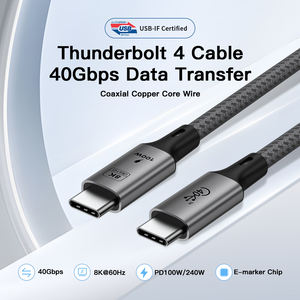Câble Tressé Certifié USB4.0 USB-C Vidéo 8K PD 240W USB4 Charge Rapide Câble de Chargeur USB 40gbps USB C Câble de Données pour Macbook - Product Image 2