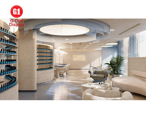 Modern Hair Salon Furniture with LED Lighting | Custom Luxury Beauty Hair Shop Interior Design & Fashion Spa Beauty Salon Decor - Product Image 1