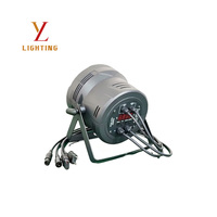 Projecteur LED Par 18x10W RGB 4-en-1 DMX512 8 canaux, activé par le son, dimmable, à suspendre pour éclairage d'événements, mariages, fêtes et discothèques