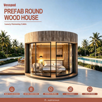 Villa de luxe préfabriquée en bois de style européen pour l'extérieur, hôtel, maison RH60, couleur et aménagement personnalisés, glamping en forêt, séjour en montagne