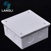 Boîte de jonction en plastique étanche, boîte de jonction en PVC pour l'extérieur, boîte électrique, 4X4, vente en gros, usine,