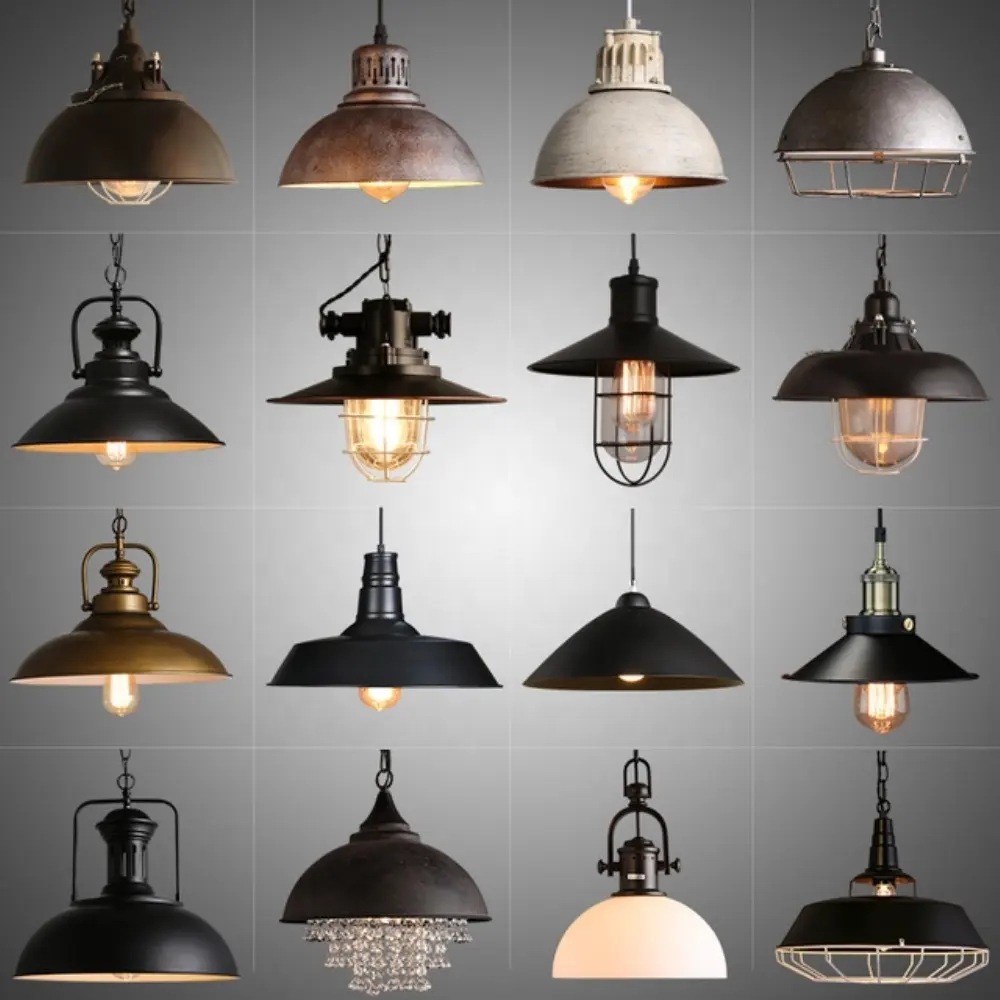 Simig lighting American Retro Industry Cafe Bar Chandelier pendant light Iron Vintage antique Pendant Lamp