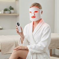Masque de luminothérapie LED multifonctionnel à sept couleurs pour le soin du visage, appareil de soin de la peau
