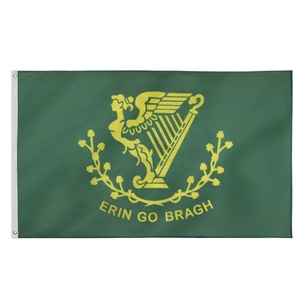 Compre la bandera de Erin Go Bragh impresa en poliéster de 5x3 pies con 2 ojales con el diseño irlandés - Product Image 1