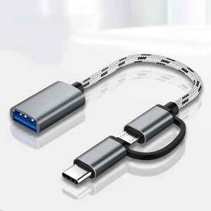 2 in 1 USB 3.0 OTGアダプタタイプCマイクロUSBからUSB 3.0アダプタケーブルOTGコンバータゲームパッドフラッシュディスクタイプC OTGケーブル - Product Image 3