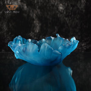 Plat de service de fruits <span class=keywords><strong>en</strong></span> <span class=keywords><strong>verre</strong></span>, décor <span class=keywords><strong>en</strong></span> cristal de Style moderne, <span class=keywords><strong>assiette</strong></span> à bonbons, bol de service de fruits avec couvercle, 1 pièce - Product Image 2