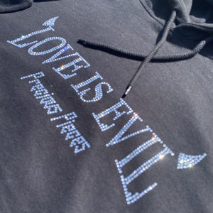 Felpa con Cappuccio con Strass per Uomo, Logo Personalizzato, Motivo Scheletro, Abbigliamento Streetwear - Product Image 4