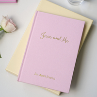 Journal "Love God Greatly" – Méthode SOAP pour l'Étude Biblique, Relié en Tissu Bleu, Cadeau Personnalisé, Journal Biblique en Lin