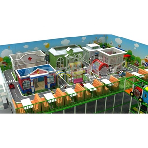 Équipement de terrain de jeux intérieur commercial : Parcours de cordes pour enfants, labyrinthe intérieur de jeux souples, filets d'<span class=keywords><strong>escalade</strong></span> avec toboggan géant en <span class=keywords><strong>corde</strong></span> pour la vente - Product Image 4