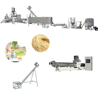 Ligne de production de céréales instantanées et d'aliments soufflés pour bébés à base de grains, machines et équipements