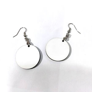 ต่างหูทรงกลมพิมพ์ซับลิเมชันขนาด1.2นิ้วถึง<span class=keywords><strong>3</strong></span>นิ้วต่างหูไม้แบบสั่งทำได้ - Product Image 4