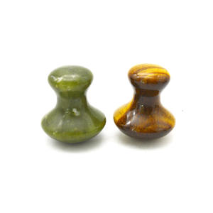 Masajeador Facial de Ojo de Tigre Natural Tallado a Mano para Aliviar Arrugas y Relajar los Músculos, Nuevo - Product Image 1