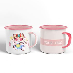 Hot Sale Personalized Gift Use <b>Enamel</b> Mug Custom Blank Sublimation <b>Enamel</b> <b>Cups</b> Camping Coffee Mug Milk <b>Cup</b> - Product Image 1
