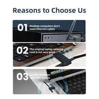 Draadloze netwerkinterfacekaart WIFI USB3.0-interface Desktoplaptop Externe poort Dual Band Drive-free Spot