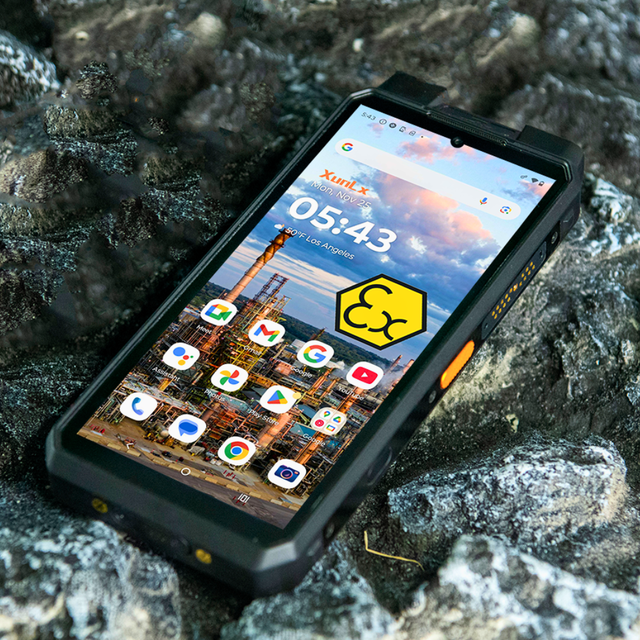XunLx EX M8 Intrinsic Safe Phone Android Explosion Proof Camera 32mp + 64mp ATEX IECEx Telephone for Zone 2
