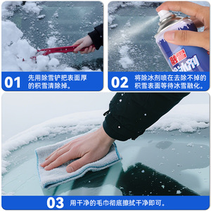 Lanbowang Snow Melting De Icing Agent 450ml For Car Windshield Window Door Handle <b>Ice</b> Removal - Product Image 5