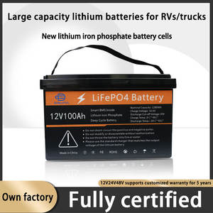 안정적인 성능을 위한 BMS가 포함된 <span class=keywords><strong>12V</strong></span> 100Ah 고용량 <span class=keywords><strong>LiFePO4</strong></span> 쌓을 수 있는 에너지 저장 배터리 - Product Image 2