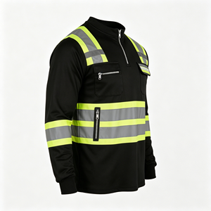 High Visibility Waterproof Reflective Safety Bomber Jacket for Road Work with Customizable Logo - Product Image 2