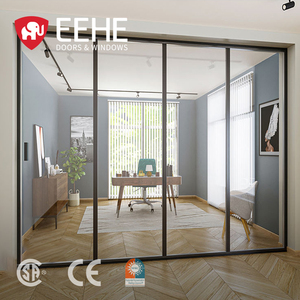 Pintu Lipat Aluminium Bersertifikasi EEHE CE 2.0mm 5+25A+5 Kaca Ganda Thermal Break untuk Patio Villa - Product Image 1