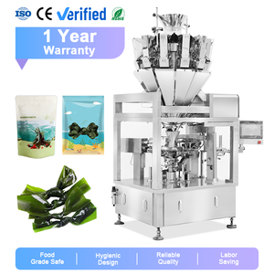 Máquina Empacadora Automática Rotativa de Alta Eficiencia para Bolsas Preformadas, Ideal para Nudos de Algas, Encurtidos y Alimentos Listos para Comer - Product Image 1