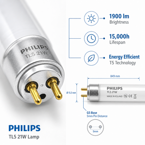 <span class=keywords><strong>Tube</strong></span> <span class=keywords><strong>fluorescent</strong></span> PHILIPS TL5 Essential 21W/865 1SL/40 927926486558 <span class=keywords><strong>Tube</strong></span> T5 G5 Lampe fluorescente PHILIPS T5 - Product Image 3