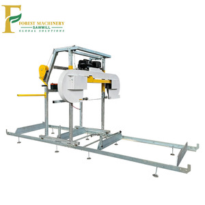 Sierra horizontal portátil a <span class=keywords><strong>precio</strong></span> de fábrica, sierra de cinta móvil para corte de madera, gasolina, diésel y motor eléctrico, voltaje de 220V - Product Image 2
