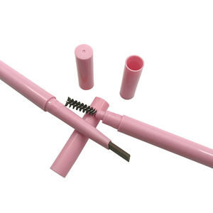 Gran oferta, lápices de cejas rosas de doble punta, lápiz de cejas Beige personalizado, crayón Delgado desnudo, 6 colores, pincel de lápiz de cejas OEM - Product Image 3