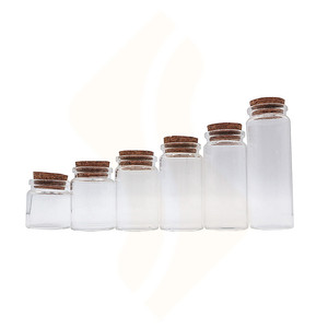 Bán 70Ml 100Ml 125Ml Đường Kính 37Mm Thử Nghiệm Borosilicate Ống Chai Thủy Tinh Với Nút Chai - Product Image 2