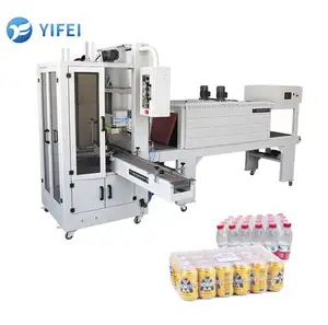 Máquina automática de envoltura retráctil de película de PE Web Bottels para botellas de agua PET máquinas de encogimiento de calor