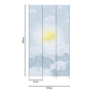 770641 Murales de Pared No Tejidos para Niños, Impresión Directa en Tela de Felpa, Acabado Mate Suave, Buena Resistencia a la Luz - Product Image 2